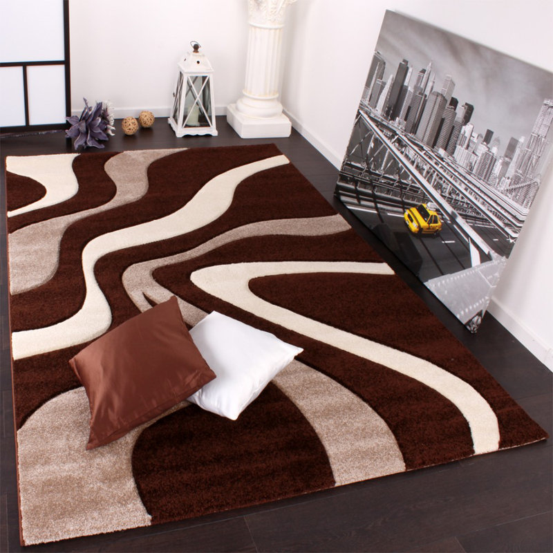 Zipcode Design Janessa Brown/Beige/Cream Rug & Reviews Wayfair.co.uk